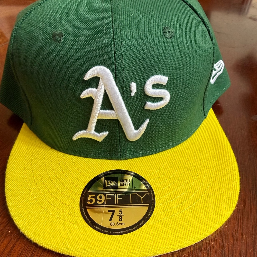 New Era Green and Yellow Oakland A’s Baseball Cap